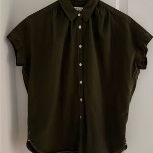 Madewell Olive Green Button-Down Shirt